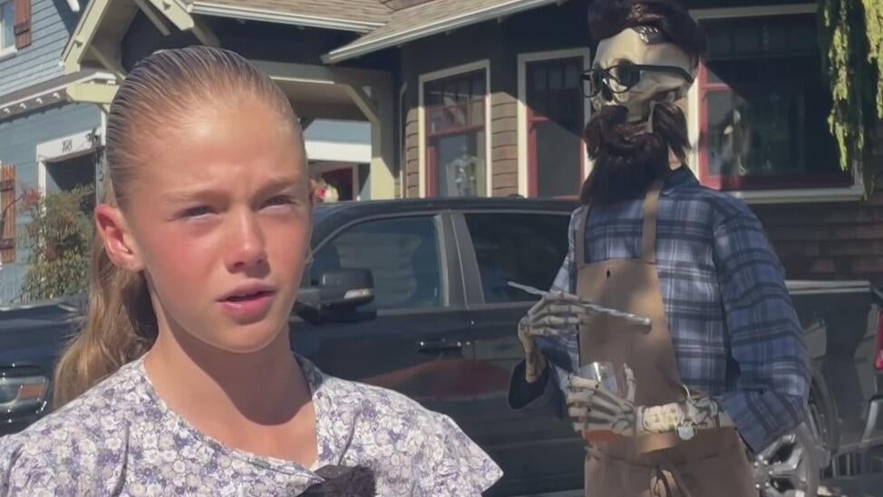 Alameda girl uses AI to create talking skeleton "Uncle Murray" for Halloween display — CBS Bay Area (KPIX), St. Helena Technology news