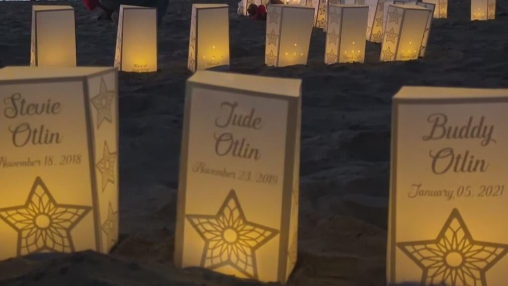 At San Francisco's Baker Beach, a wave of light honors babies lost too soon — CBS Bay Area (KPIX), St. Helena Community news
