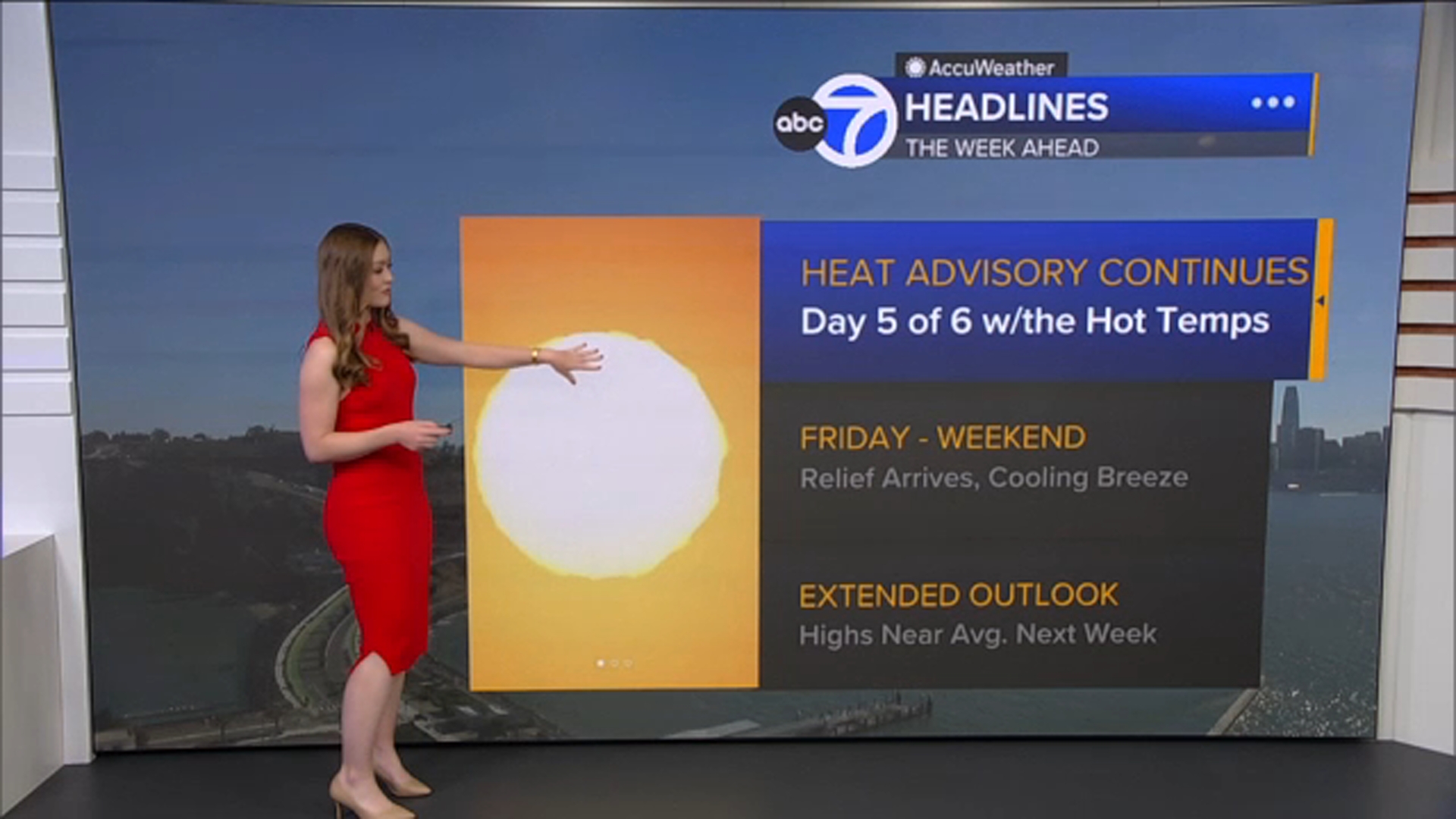 AccuWeather Forecast: Heat Advisory through tomorrow night before relief
— ABC 7 Bay Area