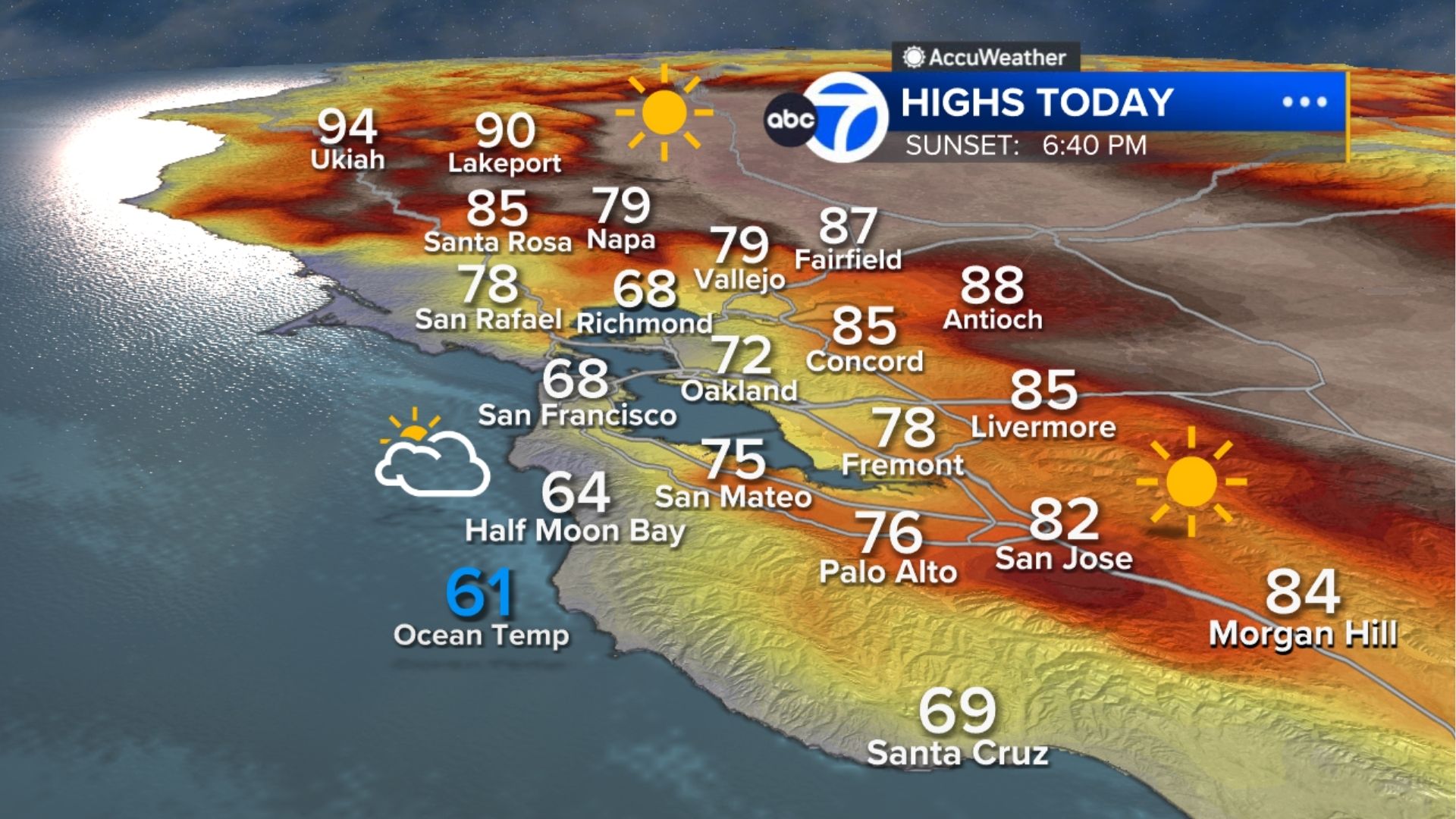 AccuWeather Forecast: Relief from heat is here with fog along the coast
       — ABC 7 Bay Area, St. Helena Community news