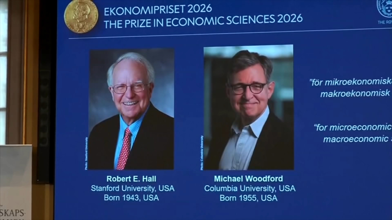 Stanford economist Robert Hall, among 2 Americans, awarded Nobel Prize for overturning assumptions about how to deal with economic shocks
— ABC 7 Bay Area