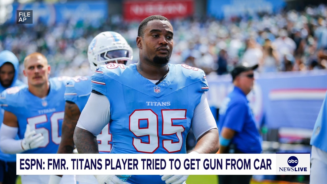 Jordan Elliott was released by Titans after pulling out gun in parking lot, coach Robert Saleh says
       — ABC 7 Bay Area, St. Helena Sports news