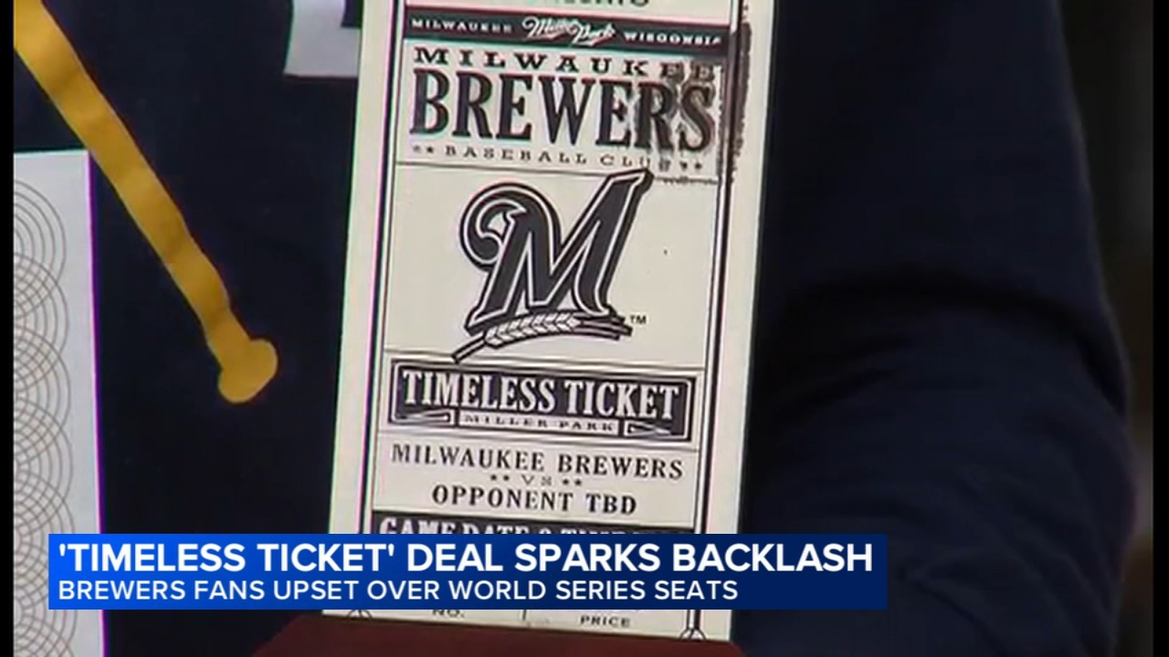 Brewers 'Timeless Ticket' holders say the team isn't fully honoring deal for World Series seats
       — ABC 7 Bay Area, St. Helena Schools news