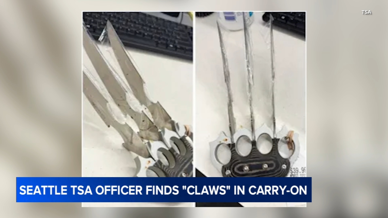 'Wolverine-style claws' discovered in carry-on bag at Seattle airport security: TSA
— St. Helena Community news