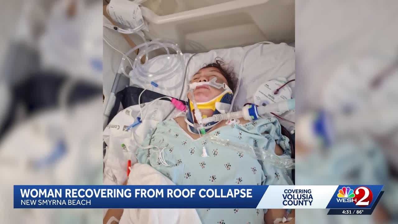 Mother of 2 recovering after roof collapse in New Smyrna Beach — WESH 2 Orlando, St. Helena Community news