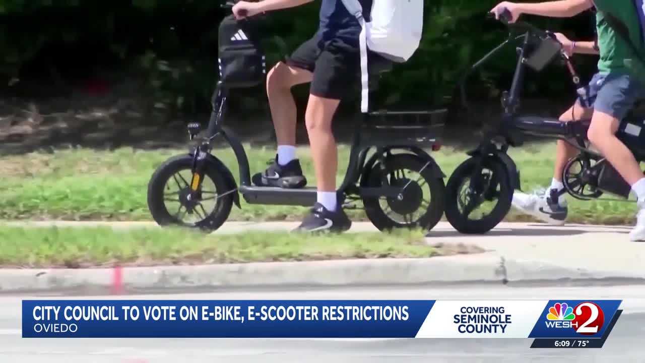 Oviedo city council to vote on micromobility rules to improve sidewalk safety — WESH 2 Orlando, St. Helena Government news