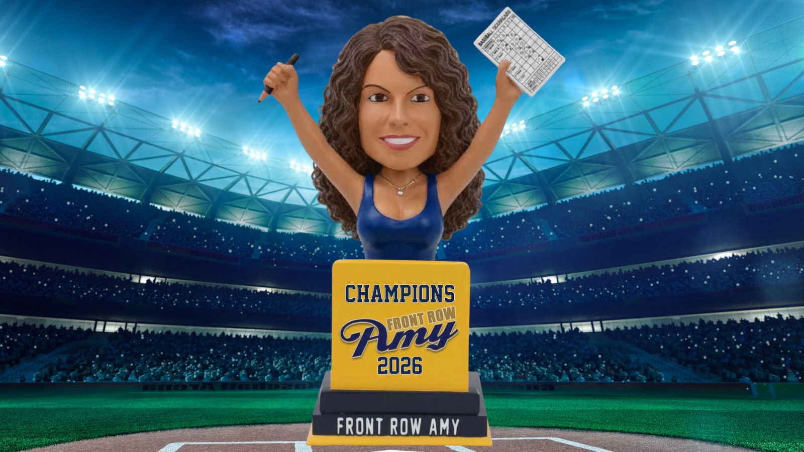 Front Row Amy gets bobblehead celebrating Brewers' World Series win — St. Helena Sports news