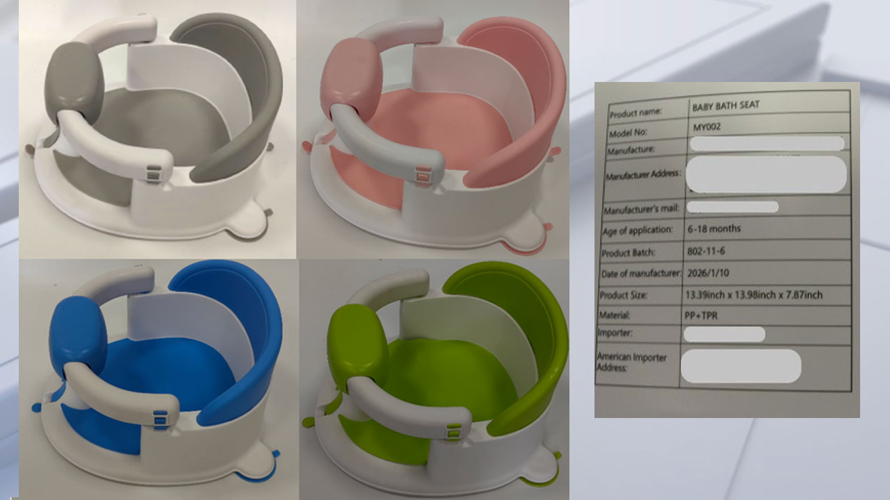 Baby bath seats sold on Amazon under recall for risk of serious injury, drowning — KTVU FOX 2 Bay Area, St. Helena Government news